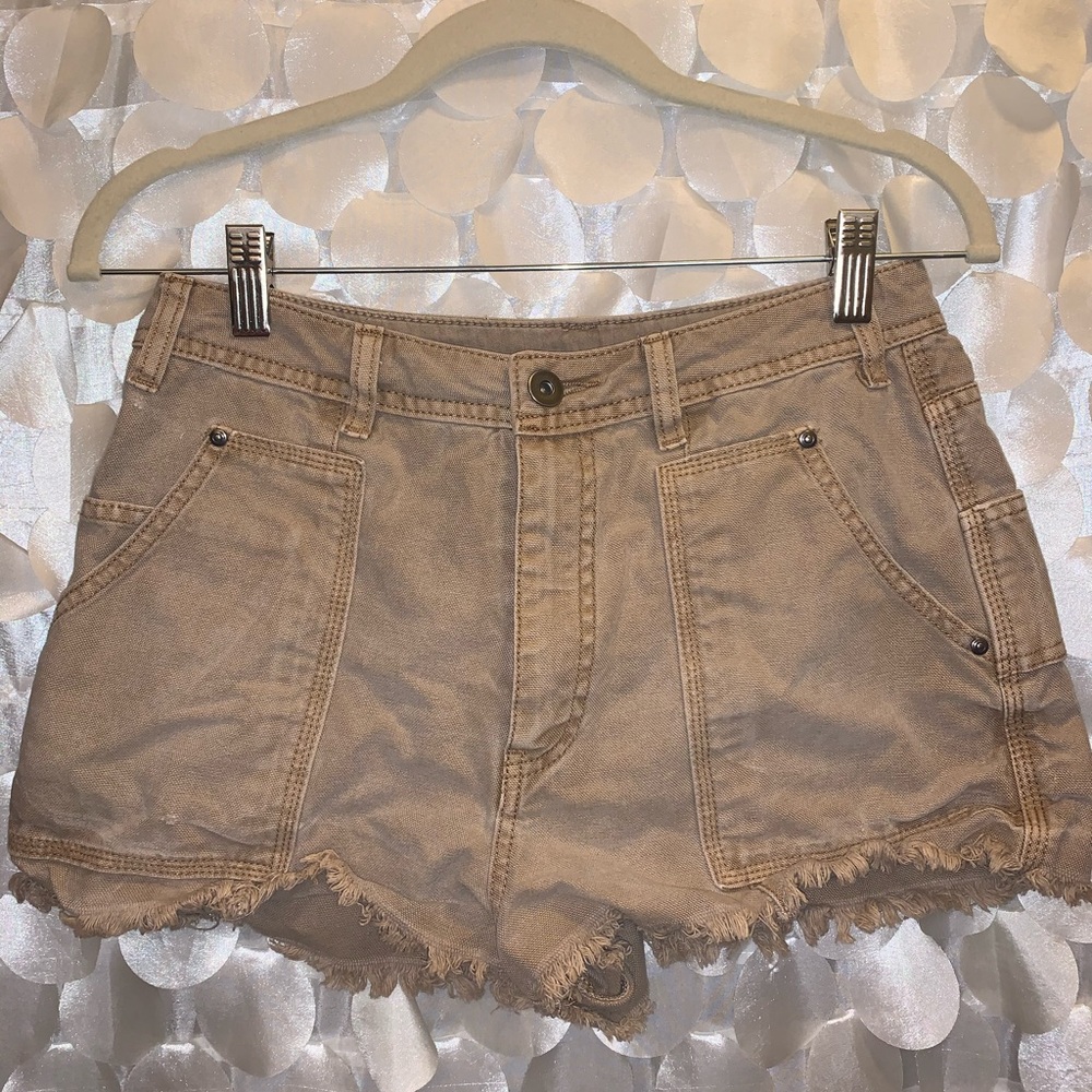 Free People High Waisted Square Shorts